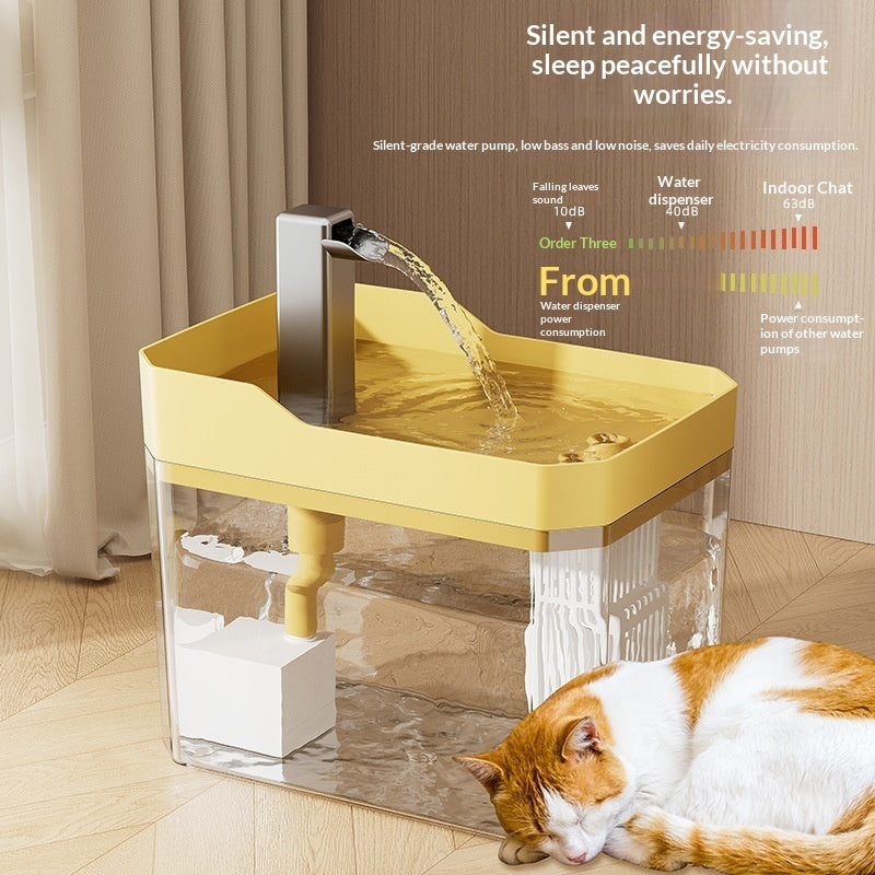 Fontaine à eau silencieuse pour chat
